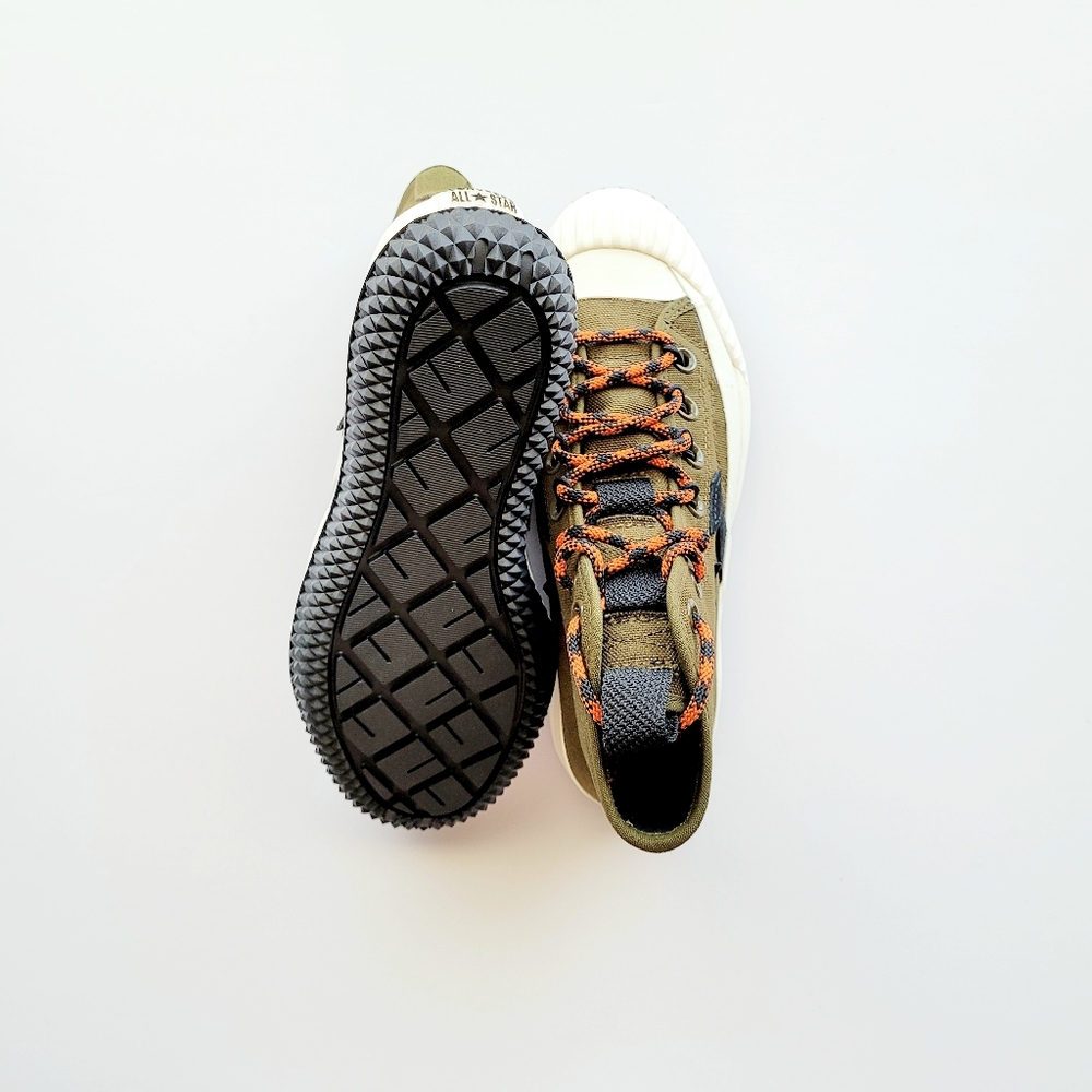 Converse Bosey MC HI Surplus Olive Green Campfire Orange Women's 5.5 - Picture 5 of 6